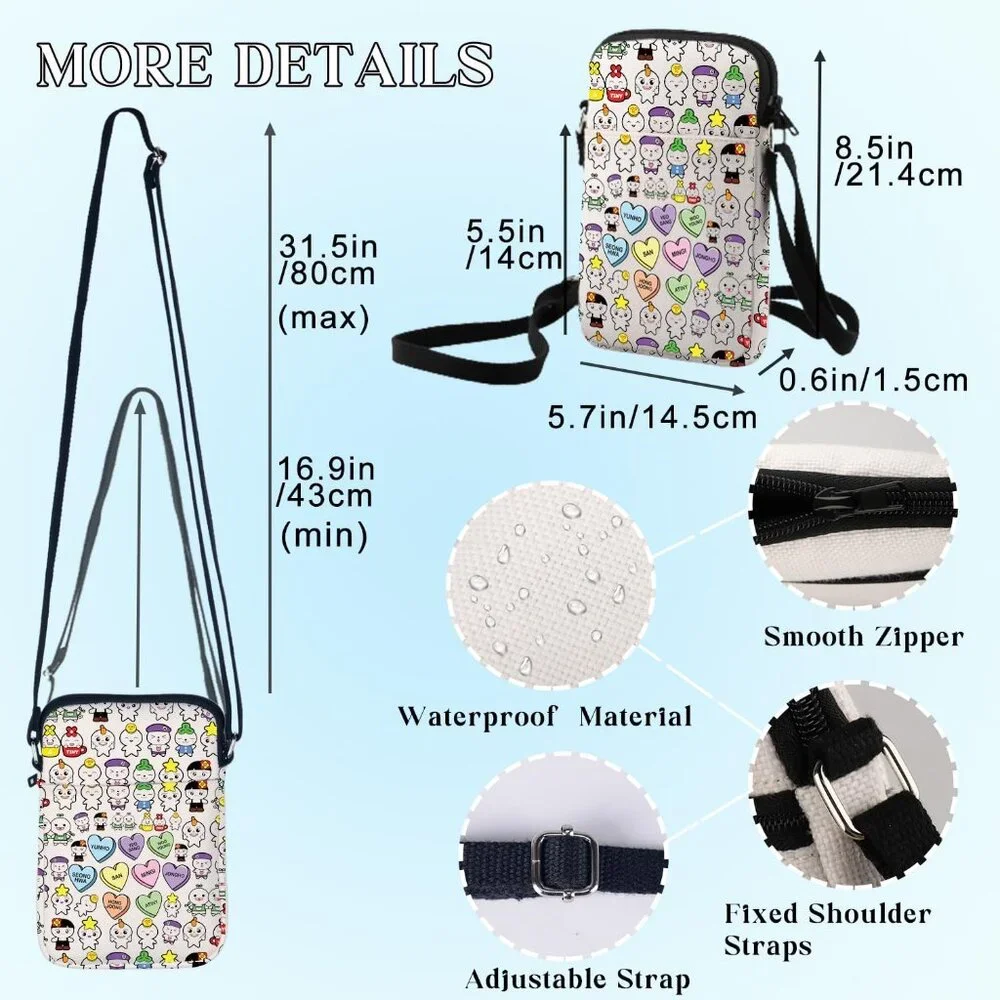 K-Pop Shoulder Bags Korean Group Fans Gift Korean Members Adjustable Strap Bag - Picture 2 of 7